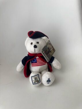 "Christmas At Valley Forge" Plush Teddy Bear USPS Collectible Stamp 2004